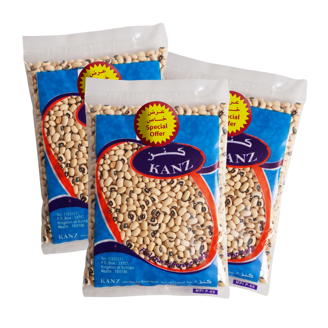 PROM - Kanz Black Eye Beans - 400 GM x 3