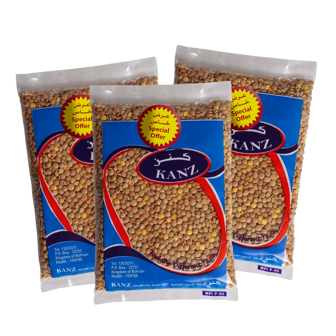 PROM - Kanz Green Whole Lentil - 400 GM x 3